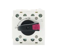 LONQ-40 Solaire DC 4P 32A 1500V interrupteur d'isolation photovoltaïque poignée rotative isolateur commutateur rotatif adapté au rail de guidage de la boîte de distribution solaire(LONQ-40.X)