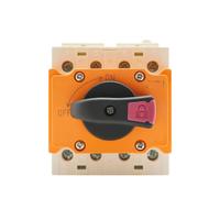 LONQ-40 Solaire DC 4P 32A 1500V interrupteur d'isolation photovoltaïque poignée rotative isolateur commutateur rotatif adapté au rail de guidage de la boîte de distribution solaire(LONQ-40.I)