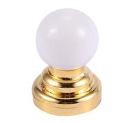 Lonrtesw 1:12 Dolls House Miniature Globe Blanc Plafond LED Lampe D'éClairage de LumièRe avec Batterie