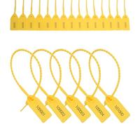 Lonrtesw 1000 Pcs Sceaux Inviolables en Plastique Étiquettes D'Extincteur Étiquettes de Sécurité Sceaux Étiquettes de Sécurité Numérotées (Jaune)