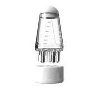 Lonrtesw 2 Pièces Applicateur de Cuir Chevelu Peigne Liquide Peigne de Massage Du Cuir Chevelu Portable avec Rouleau à Bille Essentielle Dispositif de Soin des Cheveux, Blanc 2.5x5.5 cm