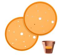 Lonrtesw 2PCS INSERTS PLANTER pour les GRANDES POTS INSERT de POST PLANT avec des Trous de Drainage pour Utiliser Moins D'Accessoires de Jardinière de Terre pour Usage Intérieur et Extérieur