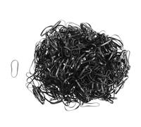 Lonrtesw 500pcs Caoutchouc Elastique Noir pour Coiffure Femme Fille Cadeau