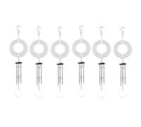 Lonrtesw 6 Pièces de Décoration Extérieure Vierges à Vent par Sublimation, Carillons Éoliens D'Extérieur pour L'Extérieur avec des Tubes en Aluminium pour Maman Femmes Durables et Faciles à Utiliser