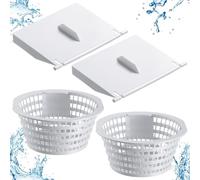 Lonrtesw 8926 Volet de Porte de Déversoir de Rechange pour Skimmer et Panier D'Écumoire de Piscine 8928 pour Pièces de Piscine Hors Sol et Enterrées