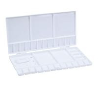 Lonrtesw Art Peinture Bac Artiste Aquarelle Palette en Plastique Blanc 33 Grilles Grande Taille