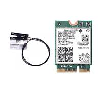 Lonrtesw Carte Réseau avec 2XAntenne 2.4 Ghz+5Ghz WiFi 6 3000Mbps M.2 CNVio2 Bluetooth 5.1 Adaptateur WiFi pour Win10