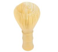 Lonrtesw Fouet à Matcha Traditionnel Fouet à Matcha en Résine PP Réutilisable Chasen Agitateur à Matcha Lavable au Lave-Vaisselle Thé Vert Matcha Jaune