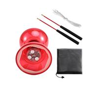 Lonrtesw LED Diabolo Chinese Yoyo Set avec des Lumières Colorées 2 Bâtons String et Net Sac Diabe