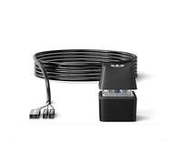 Lonrtesw Lumière LED pour Ordinateur de Bureau, Commutateur de Carte Mère PC, Câble D'Extension de Bouton d'alimentation de Démarrage Externe pour Bureau à Domicile, 5 M, Noir, Facile à Utili