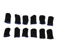 Lonrtesw Manchons de Doigt en Fibre de à 18 Broches pour les Jeux Mobiles Manches de Doigt D'éCran de Contact (12 PièCes SéRies)