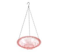 Lonrtesw Mangeoire à Oiseaux Suspendue en Forme de Fleur D'Oiseau, Bain d'oiseaux pour Jardin Extérieur, Fournitures de Ferme de Cour, Fournitures de Mangeoire à Colibris C