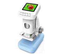 Lonrtesw Microscopes de Sciences pour L'Éducation des Étudiants avec Écran LCD 4K et Grossissement 1200x pour des Aventures d'apprentissage en Extérieur.