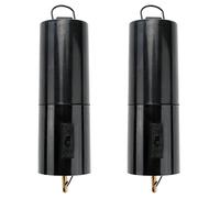 Lonrtesw Moteur de Rotation Noir de Fileur de Vent Alimenté par Batterie pour L'Ornement de Carillon de Vent Suspendu 2 PièCes