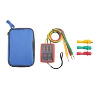 Lonrtesw Nouveau compteur de detecteur d'indicateur de testeur de rotation de sequence de 3 phases Buzzer LED avec pochette portable TD-LED02