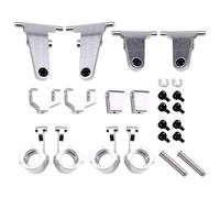 Lonrtesw pour MX5 NXS RC Voiture Métal Coupelle de Direction Supérieure Inférieure Bras Oscillant Ensemble Support de Tour D'Amortisseur Corps Post Pièces de Mise à Niveau Argent