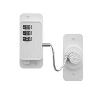 Lonrtesw Serrure de Réfrigérateur, Serrure de Réfrigérateur, Accès Sans Clé en un, Mot de Passe Personnalisable, Serrure à Combinaison de Sécurité pour Enfants, Blanc