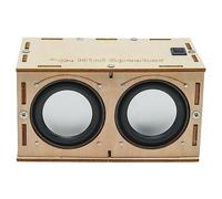 Lonrtesw Speaker Science Experiment Amplificateur de Son Électronique Construit Votre Propre Boîtier en Bois Portable Bluetooth Speaker Sound