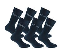 Lonsdale 6 paires de chaussettes courtes, hauteur mi-mollet, excellente qualité de coton (Bleu, 43-46)