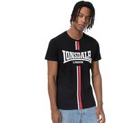 Lonsdale Altandhu T-Shirt Loisirs, Noir/Blanc/Rouge, XL Homme