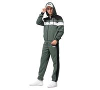 Lonsdale Ardnarff Track Suit, Olive/Black/White, L Homme