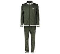 Lonsdale Ashwell Survêtement, Olive/Blanc, XL Hommes