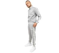 Lonsdale - Survêtement homme Ashwell - gris/blanc, manches longues - XL