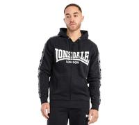Lonsdale Bigton Veste de survêtement, Noir/Blanc, XXL Homme