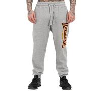 Lonsdale Blackley Pantalon de Jogging, Gris Marl/Oxblood/Jaune, S Homme