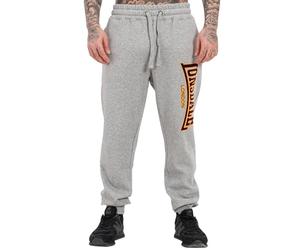 Lonsdale Blackley Pantalon de Jogging, Gris Marl/Oxblood/Jaune, S Homme