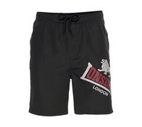 LONSDALE Boardshorts gris clair / rouge foncé / noir, Taille 4XL