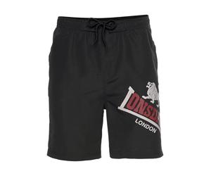 LONSDALE Boardshorts gris clair / rouge foncé / noir, Taille XXL