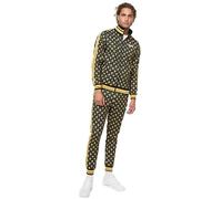 Lonsdale BOSWALL Sweatshirt, Black/Yellow/White, L Men's