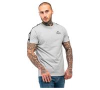 Lonsdale BRINDISTER T-shirt pour homme Coupe normale, Gris marl/noir/blanc, S