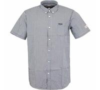 Lonsdale Brixworth Chemise à manches courtes, noir/blanc, XL