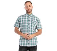 LONSDALE Chemise 'Brixworth' vert / noir / blanc, Taille M