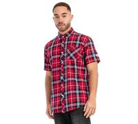 Lonsdale T-shirt Brixworth homme, manches courtes, coupe ajustée, rouge/bleu marine/blanc, M
