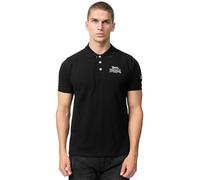 Lonsdale BRUAN Polo Shirt, Noir/Argent, XL Men's