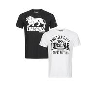Lonsdale T-shirt Bylchan noir et blanc Taille L