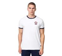 Lonsdale Cashendun T-Shirt, Blanc/Bleu Marine/Rouge, XXL Homme