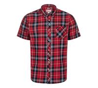 LONSDALE Chemise 'BRIXWORTH' rouge / noir / blanc, Taille S