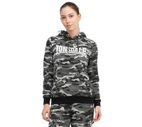 Lonsdale Sweat à capuche Clough Gris camouflage M Femme