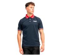 Lonsdale Ellers Grove Polo, Bleu Marine/Rouge/Blanc, XL Hommes