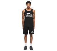Lonsdale Ensemble débardeur et short pour homme, coupe normale, noir/gris/blanc, taille M