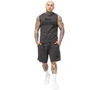Lonsdale Ensemble t-shirt et short sans manches pour homme Coupe normale ALLANTON Anthracite/Noir 4XL