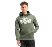 Lonsdale Fremington Sweat à capuche pour homme Gris, Vert/blanc, M