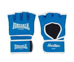 LONSDALE Gants de sport 'HARLTON' bleu / blanc, Taille S