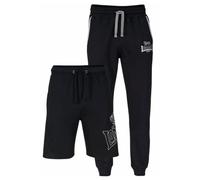 Lonsdale Giffordland Pantalon de Jogging + Short Hommes, Noir, XL