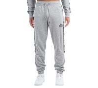 Lonsdale Grutness Pantalon de Jogging, Gris Marl/Noir/Blanc, 3XL Homme