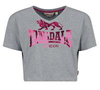 Lonsdale Heddle T-Shirt Court, Gris Marl/Rose, XXL Femme